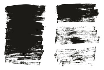 Flat Paint Brush Thin Long Background Mix High Detail Abstract Vector Background Mix Set 