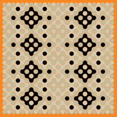 Multicolor truchet tiling connections illustration