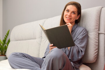 Smiling woman isolated portrait