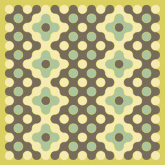 Multicolor truchet tiling connections illustration