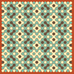 Multicolor truchet tiling connections illustration