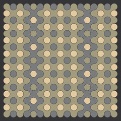 Multicolor truchet tiling connections illustration