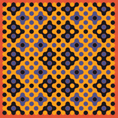 Multicolor truchet tiling connections illustration