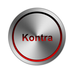 Kontra 3d Button metallic rot