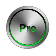 Pro 3d Button metallic  grün