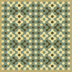 Multicolor truchet tiling connections illustration