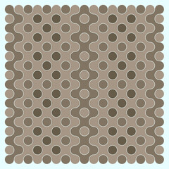 Multicolor truchet tiling connections illustration