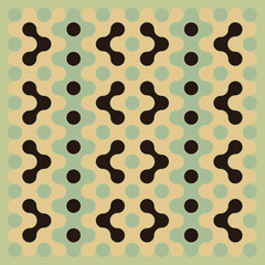 Multicolor truchet tiling connections illustration