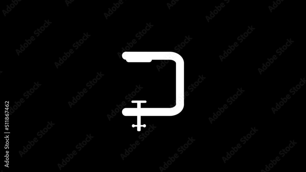 Poster white picture of pressure on a black background. blacksmith's tool. distortion liquid style transiti