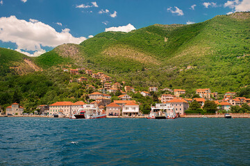 Mountains, sea coast in Montenegro.