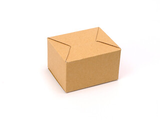 The cardboard packaging box is light brown on a white background.