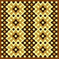 Multicolor truchet tiling connections illustration