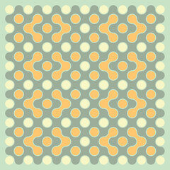 Multicolor truchet tiling connections illustration