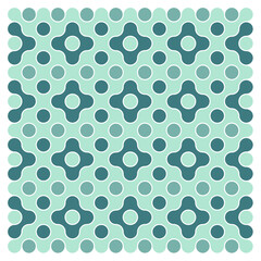 Multicolor truchet tiling connections illustration