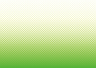 ハーフトーン　背景　グラデーション　黄緑