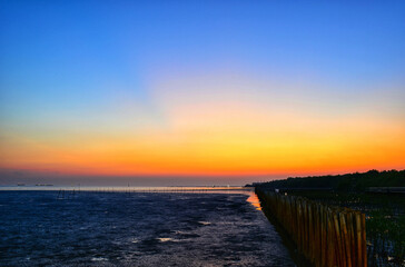 Obraz premium sunset on the beach