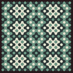 Multicolor truchet tiling connections illustration