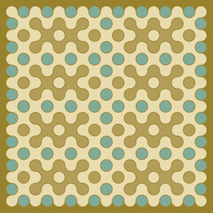 Multicolor truchet tiling connections illustration