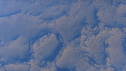 Fototapeta premium View of the 3d rendering realistic planet mars surface from space. 