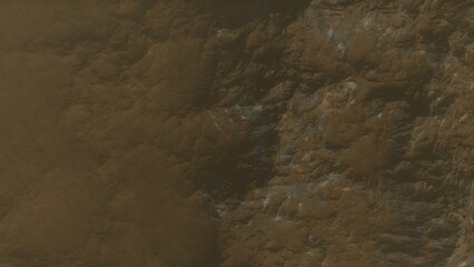 View of the 3d rendering realistic planet mars surface from space.
