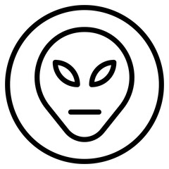 Fototapeta premium alien icon