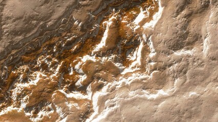 Stone textures. Dark orange banner. Abstract rock background. Macro detail of the rock.
