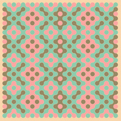 Multicolor truchet tiling connections illustration