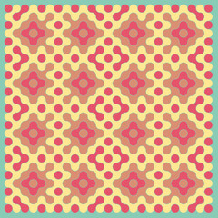 Multicolor truchet tiling connections illustration