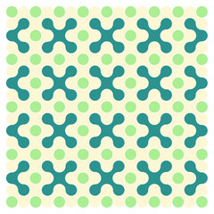 Multicolor truchet tiling connections illustration