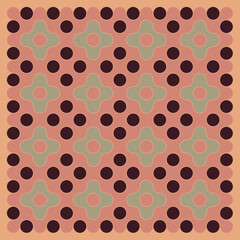 Multicolor truchet tiling connections illustration