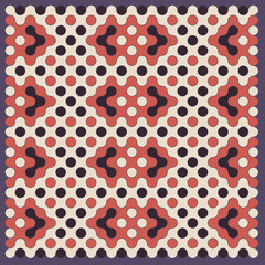 Multicolor truchet tiling connections illustration