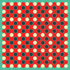 Multicolor truchet tiling connections illustration
