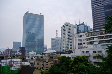 日本の東京港区赤坂4丁目の風景