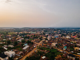 An aerial image of the city of Makurdi,  Benue State, Nigeria