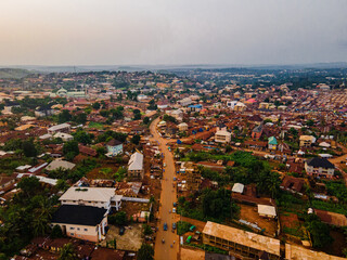 An aerial image of the city of Makurdi,  Benue State, Nigeria