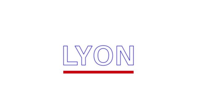 Town France Lyon Animation Title Typography Motion 