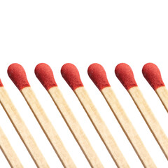 Burnt matches isolated on white. Box of matches. Different stages of match burning Burnt matches. 