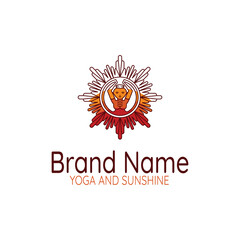 Unique logo vector featuring a silhouette of a woman in a meditative pose, perfect for the health and wellness industry.