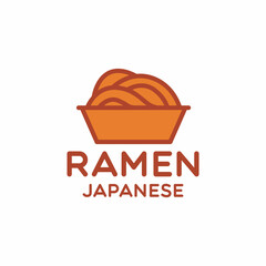 Food Ramen logo Design vector for Japanese restaurant