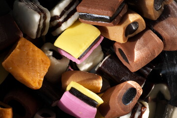 Konfekt, Süßigkeit, Süßware, Backware,Lebensmittel,
Zucker, Lakritz, 

