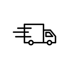 van delivery icon flat style trendy stylist simple