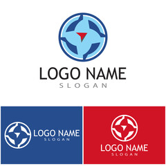Compass icon Vector Illustration design Logo template