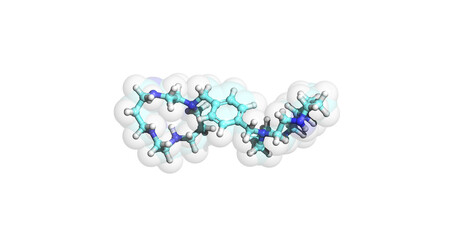 Plerixafor, anticancer drug, 3D molecule