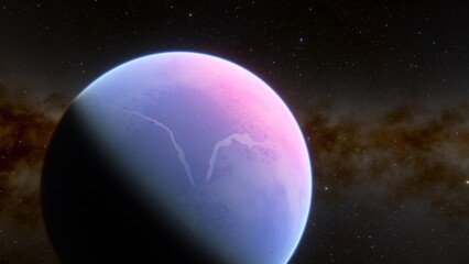 Abstract planets and space background
