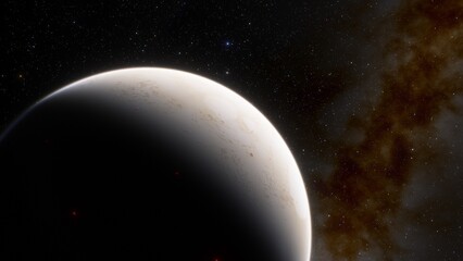 Abstract planets and space background
