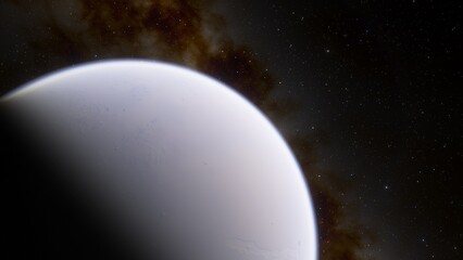 Naklejka premium Abstract planets and space background 