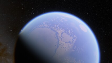 Abstract planets and space background
