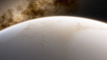 Obraz premium Abstract planets and space background 