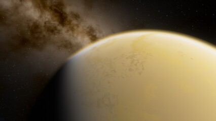 Abstract planets and space background
