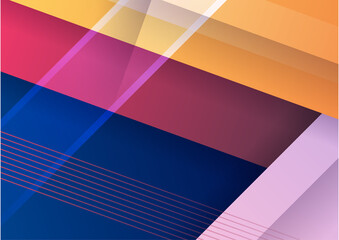 Colorful gradient geometric abstract shape background. Memphis background texture for poster cover design. Minimal color gradient banner template. Modern vector shape for banner, poster, social media